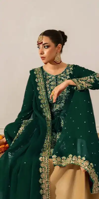 RTC 5901 Green Faux Georgette Salwar Suit Perfect for Wedding, Party, Raksha Bandhan, Eid, Pooja –. Introductory Price ₹2449. Delivery 4-6 Working Days. | Jump Suits, Casual Suits, Creative suits, Designer Suits, Palazzo Suits, Party Wear Suits, Patiala Suits, Salwar suit, Straight Suits