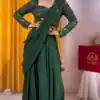 KF 1652 Green Faux Georgette with Sequins Work Teal Salwar Suit & Embroidery Work. Available at ₹1899 only. Delivery 4-6 Working Days. Shop now. | Designer Suits, Jump Suits, Tops & Bottoms, Track Suits, Trendy Wear, Casual Suits, Creative suits, Palazzo Suits, Party Wear Suits, Patiala Suits, Salwar suit, Straight Suits