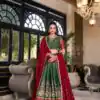 LNB 1240 Green Kanchipuram With Embroidery Work & Zari Work Lehenga Choli ₹2499 on Available. Delivery 4-6 Working Days. Shop now. | Bollywood Lehenga, Creative Lehenga, Designer Lehenga, Embroidered Lehenga, Lehenga, Party Wear Lehenga