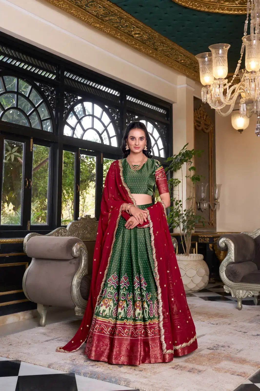 LNB 1240 Green Kanchipuram With Embroidery Work & Zari Work Lehenga Choli ₹2499 on Available. Delivery 4-6 Working Days. Shop now. | Bollywood Lehenga, Creative Lehenga, Designer Lehenga, Embroidered Lehenga, Lehenga, Party Wear Lehenga