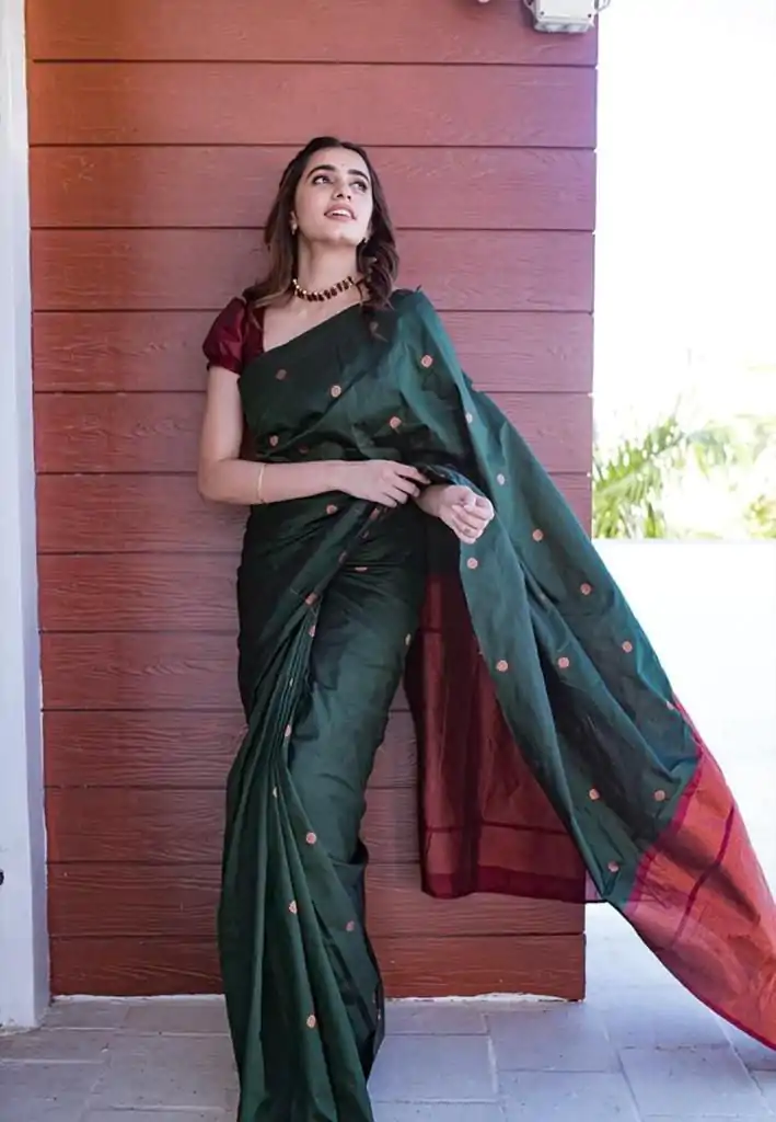 KP 5000 Green Soft Lichi Silk Saree with Designer Work. Wedding, Party, Festive, Events, Now at just ₹1249. Delivery 4-6 Working Days. Shop now. | Bollywood Sarees, Creative Sarees, Designer Sarees, Embroidered Sarees, Ethnic Saree, Modern Digital sarees, Party Wear Sarees, Sarees