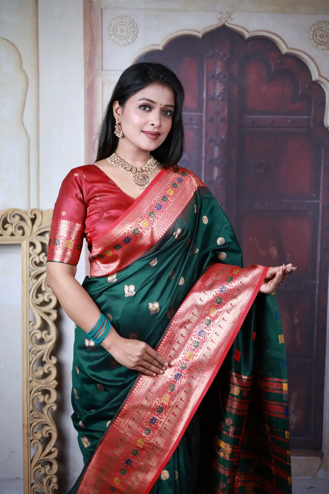 MB 18 Green Paithani Ajanta Lotus Saree Perfect for Wedding, Party, Lohri, Durga Puja, Eid – . Get it for ₹2449. Delivery 4-6 Working Days. Shop now. | Bollywood Sarees, Creative Sarees, Designer Sarees, Embroidered Sarees, Ethnic Saree, Modern Digital sarees, Party Wear Sarees, Sarees