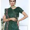 BT Sarangi Green Premium Jimmy cho Silk Saree with Embroidery Work & Zari Work. Exclusive Offer ₹2899. Delivery 4-6 Working Days. Shop now. | Bollywood Sarees, Creative Sarees, Designer Sarees, Embroidered Sarees, Ethnic Saree, Modern Digital sarees, Party Wear Sarees, Sarees