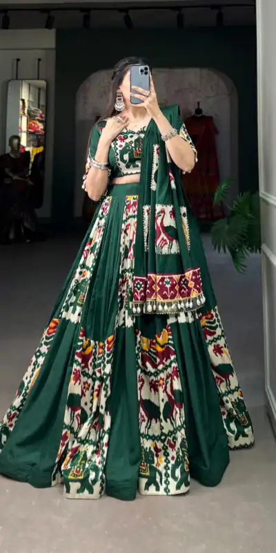LNB 1611 Green Color Rayon With Printed Silk Plain With Printed Lehenga Choli Wedding, Party, Festive, Events Etc. Delivery 4-6 Working Days Rs 3099 | Embroidered Lehenga, Bollywood Lehenga, Creative Lehenga, Designer Lehenga, Lehenga, Party Wear Lehenga