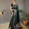 KP 6003 Green Soft Lichi Silk Cloth Lace Work & Lace Border Saree in Best Price ₹1399. Delivery 4-6 Working Days. Shop now. | Bollywood Sarees, Creative Sarees, Designer Sarees, Embroidered Sarees, Ethnic Saree, Modern Digital sarees, Party Wear Sarees, Sarees