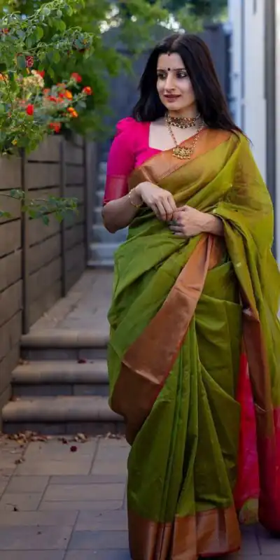 KP 6011 Green Color Soft Lichi Silk Jacquard Designer Work Saree Introductory Price ₹1449. Delivery 4-6 Working Days. Shop now. | Bollywood Sarees, Creative Sarees, Designer Sarees, Embroidered Sarees, Ethnic Saree, Modern Digital sarees, Party Wear Sarees, Sarees