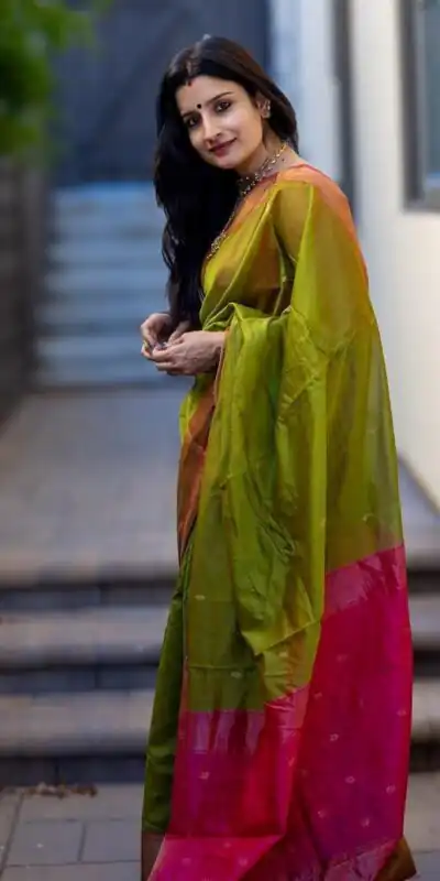 KP 6011 Green Color Soft Lichi Silk Jacquard Designer Work Saree Introductory Price ₹1449. Delivery 4-6 Working Days. Shop now. | Bollywood Sarees, Creative Sarees, Designer Sarees, Embroidered Sarees, Ethnic Saree, Modern Digital sarees, Party Wear Sarees, Sarees