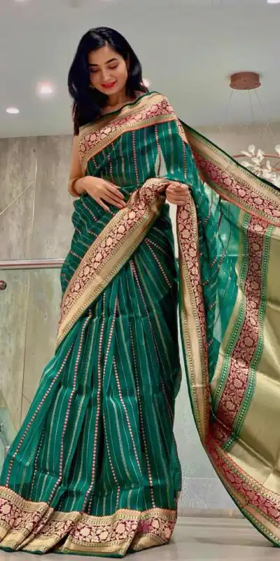 KP 6021 Green Soft Lichi Silk Cloth. With Lace Work & Lace Border Saree . Grab it for ₹1449. Delivery 4-6 Working Days. Shop now. | Bollywood Sarees, Creative Sarees, Designer Sarees, Embroidered Sarees, Ethnic Saree, Modern Digital sarees, Party Wear Sarees, Sarees