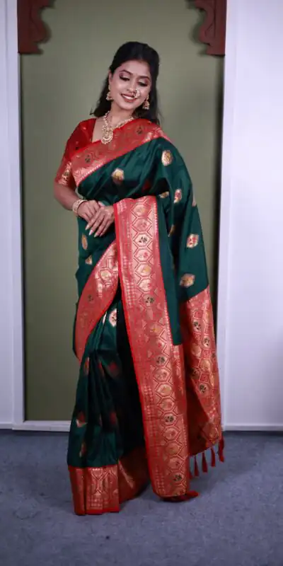 MB 22 Green Soft Paithani silk Saree Perfect for Wedding, Party, Sangeet, Haldi, Housewarming – . Best Price ₹2449. Delivery 4-6 Working Days. Shop no | Bollywood Sarees, Creative Sarees, Designer Sarees, Embroidered Sarees, Ethnic Saree, Modern Digital sarees, Party Wear Sarees, Sarees