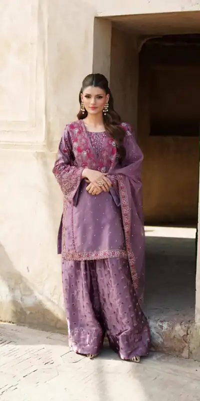 NSR 849 Lavender Chinnon Silk Salwar Suit Perfect for Wedding, Party, Baisakhi, Anniversary, Housewarming . Available at ₹1999 only. Delivery 4-6 | Designer Suits, Jump Suits, Casual Suits, Creative suits, Palazzo Suits, Party Wear Suits, Patiala Suits, Salwar suit, Straight Suits
