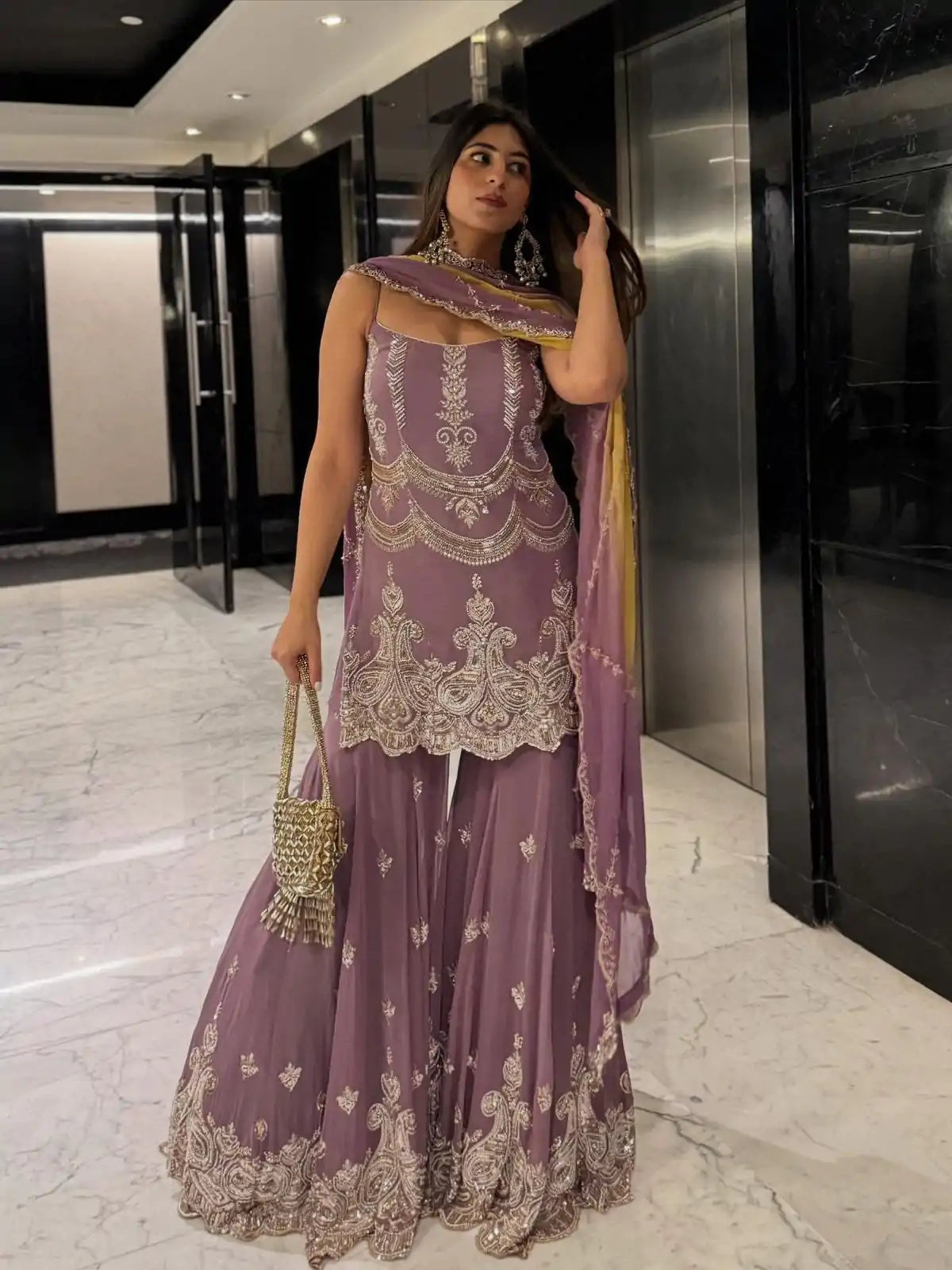 SR 1684 Lavender Faux Georgette with Embroidery Work & Digital Print Salwar Suit . Get it for ₹2149. Delivery 4-6 Working Days. Shop now. | Designer Suits, Jump Suits, Casual Suits, Creative suits, Palazzo Suits, Party Wear Suits, Patiala Suits, Salwar suit, Straight Suits