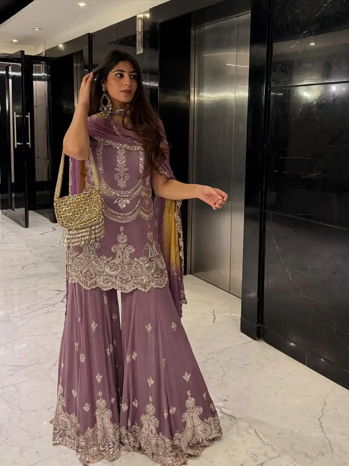 SR 1684 Lavender Faux Georgette with Embroidery Work & Digital Print Salwar Suit . Get it for ₹2149. Delivery 4-6 Working Days. Shop now. | Designer Suits, Jump Suits, Casual Suits, Creative suits, Palazzo Suits, Party Wear Suits, Patiala Suits, Salwar suit, Straight Suits