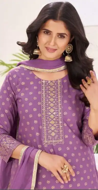 INLI Muskaan Lavender in Rayon Lace Work & Embroidery Work Salwar Suit. Festive Deal ₹1949. Delivery 4-6 Working Days. Shop now. | Designer Suits, Jump Suits, Casual Suits, Creative suits, Palazzo Suits, Party Wear Suits, Patiala Suits, Salwar suit, Straight Suits