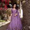 Light Purple Simmer Sequins Lehenga Choli