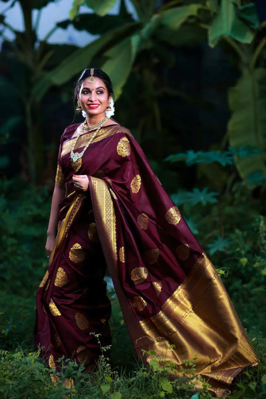 KP 3035 Maroon Soft Lichi Silk Saree Perfect for Wedding, Party, Housewarming, Raksha Bandhan, Family Gatherings . Exclusive Offer ₹1399. Delivery | Bollywood Sarees, Creative Sarees, Designer Sarees, Embroidered Sarees, Ethnic Saree, Modern Digital sarees, Party Wear Sarees, Sarees