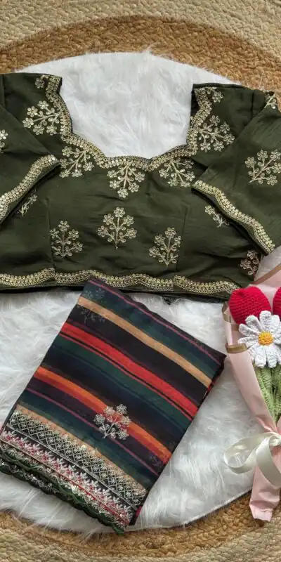 AC MIRA Mehandi in Color Soft Organza Embroidery Work & Lace Work Saree . Get it for ₹2449. Delivery 4-6 Working Days. Shop now. | Bollywood Sarees, Creative Sarees, Designer Sarees, Embroidered Sarees, Ethnic Saree, Modern Digital sarees, Party Wear Sarees, Sarees