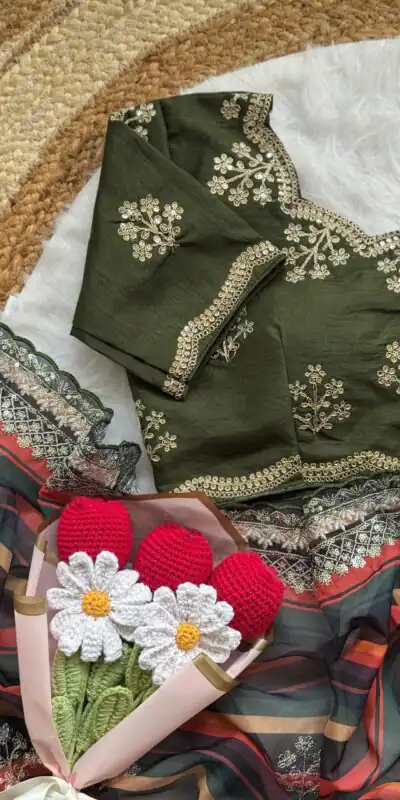 AC MIRA Mehandi in Color Soft Organza Embroidery Work & Lace Work Saree . Get it for ₹2449. Delivery 4-6 Working Days. Shop now. | Bollywood Sarees, Creative Sarees, Designer Sarees, Embroidered Sarees, Ethnic Saree, Modern Digital sarees, Party Wear Sarees, Sarees