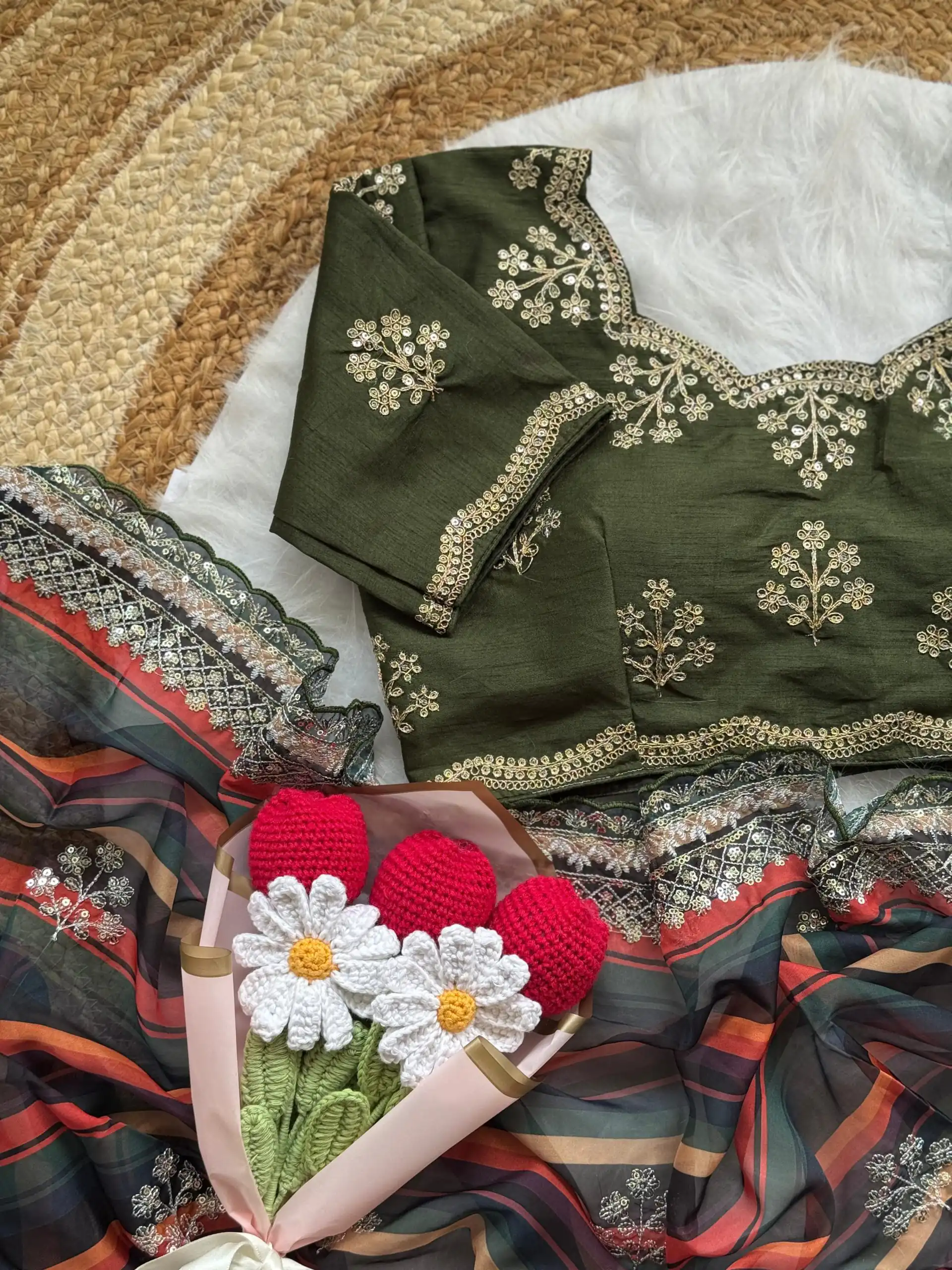 AC MIRA Mehandi in Color Soft Organza Embroidery Work & Lace Work Saree . Get it for ₹2449. Delivery 4-6 Working Days. Shop now. | Bollywood Sarees, Creative Sarees, Designer Sarees, Embroidered Sarees, Ethnic Saree, Modern Digital sarees, Party Wear Sarees, Sarees