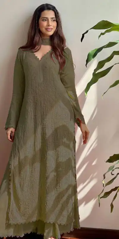 BE 170 Mehendi Color Georgette Thread Embroidery Salwar Suit Wedding, Party, Festive events, etc.  Expected Delivery  4-6 Working Days @1999/- | Designer Suits, Casual Suits, Creative suits, Palazzo Suits, Party Wear Suits, Patiala Suits, Salwar suit, Straight Suits