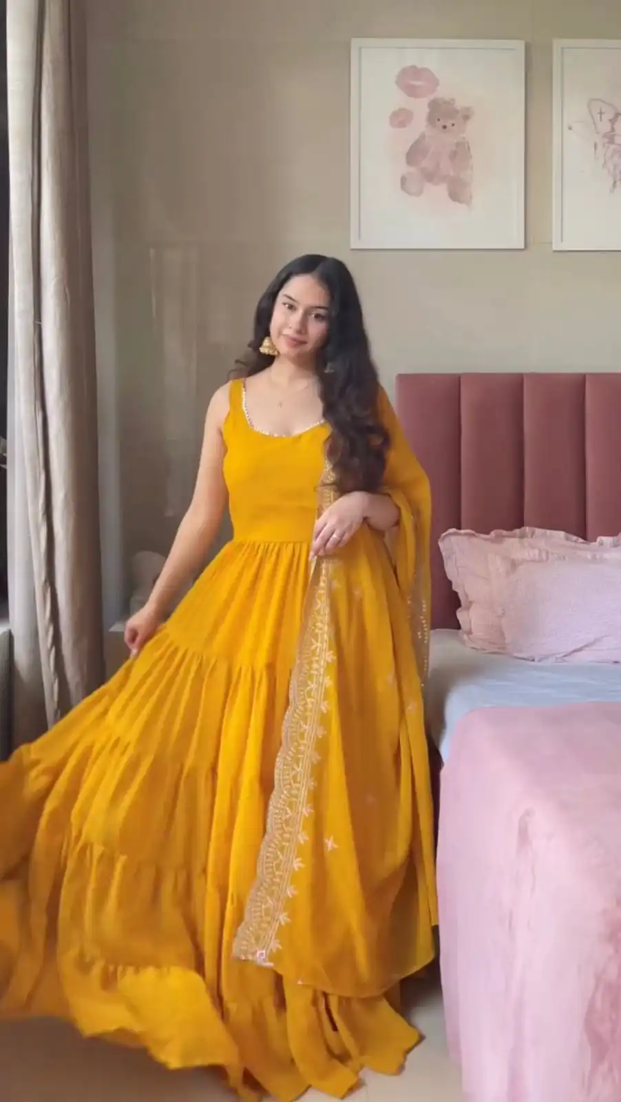 RTC 5925 Mustard Faux Georgette Salwar Suit Perfect for Wedding, Party, Eid, Cultural Events, Traditional Day . Exclusive Offer ₹2099. Delivery 4-6 | Jump Suits, Tops & Bottoms, Track Suits, Trendy Wear, Casual Suits, Creative suits, Designer Suits, Palazzo Suits, Party Wear Suits, Patiala Suits, Salwar suit, Straight Suits