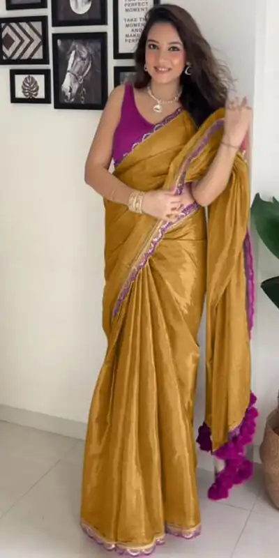 SC 353 Mustard Pure Erode Silk With Lace Work & Embroidery Work Saree . Affordable Price ₹1399. Delivery 4-6 Working Days. Shop now. | Bollywood Sarees, Creative Sarees, Designer Sarees, Embroidered Sarees, Ethnic Saree, Modern Digital sarees, Party Wear Sarees, Sarees