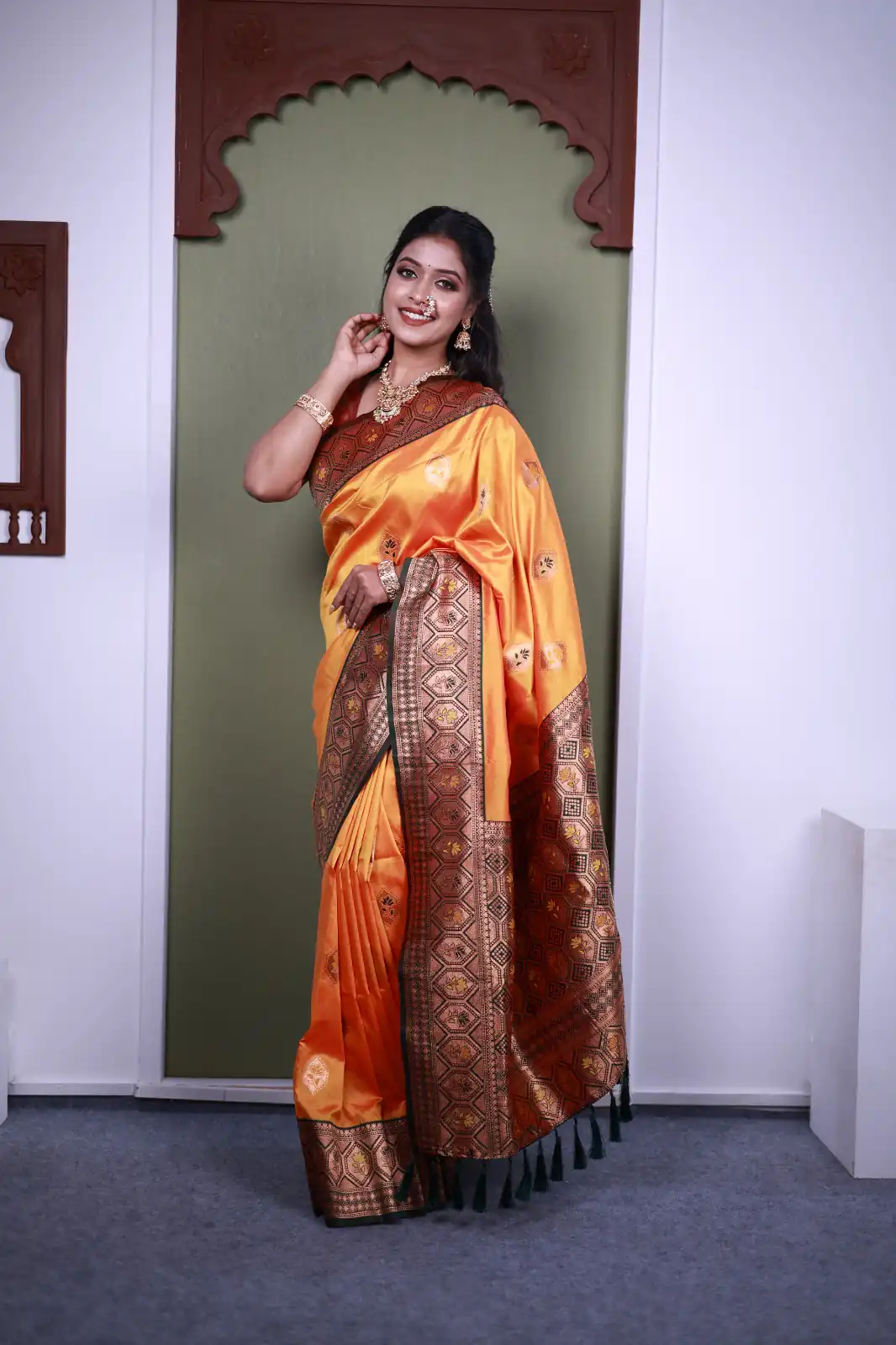 MB 22 Mustard Soft Paithani silk Saree Perfect for Wedding, Party, Sangeet, Haldi, Housewarming – . Best Price ₹2449. Delivery 4-6 Working Days. Shop no | Bollywood Sarees, Creative Sarees, Designer Sarees, Embroidered Sarees, Ethnic Saree, Modern Digital sarees, Party Wear Sarees, Sarees