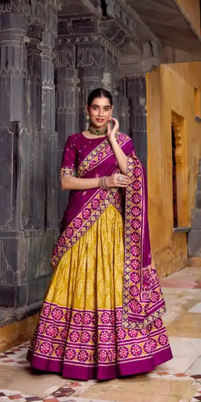 LNB 1246 Mustard Tasar Silk Lehenga Choli Perfect for Wedding, Party, Lohri, Haldi, Baisakhi – . Now at just ₹2649. Delivery 4-6 Working Days. Shop | Bollywood Lehenga, Creative Lehenga, Designer Lehenga, Embroidered Lehenga, Lehenga, Party Wear Lehenga