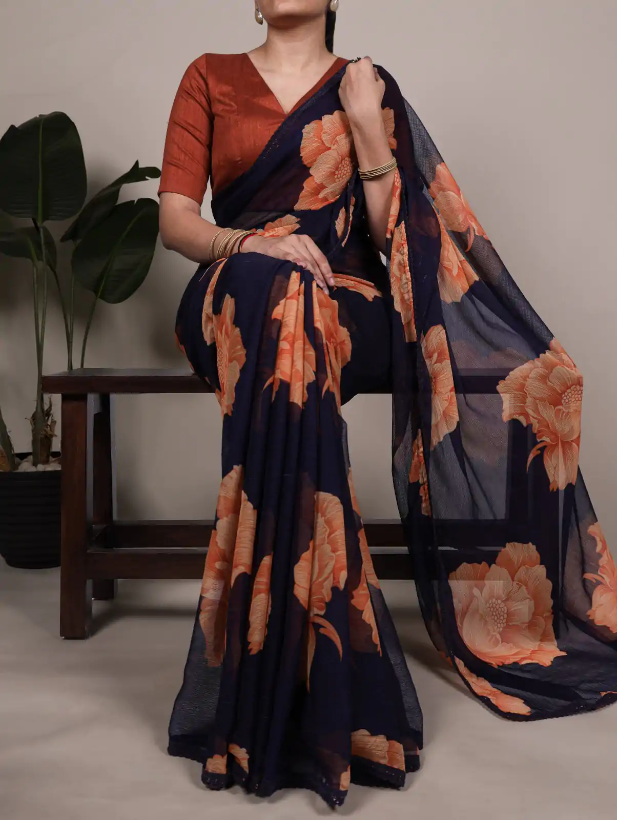 YNF 7033 Navy Blue Color Chiffon Lace Work & Lace Border Saree . Available at ₹1499 only. Delivery 4-6 Working Days. Shop now. | Bollywood Sarees, Creative Sarees, Designer Sarees, Embroidered Sarees, Ethnic Saree, Modern Digital sarees, Party Wear Sarees, Sarees