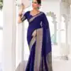 YNF 7902 Navy Blue Color Chinon Printed With Zari Weaving Work Saree With Zari Work. Best Price ₹1549. Delivery 4-6 Working Days. Shop now. | Bollywood Sarees, Creative Sarees, Designer Sarees, Embroidered Sarees, Ethnic Saree, Modern Digital sarees, Party Wear Sarees, Sarees