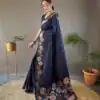 KP 6003 Navy Blue Soft Lichi Silk Cloth Lace Work & Lace Border Saree in Best Price ₹1399. Delivery 4-6 Working Days. Shop now. | Bollywood Sarees, Creative Sarees, Designer Sarees, Embroidered Sarees, Ethnic Saree, Modern Digital sarees, Party Wear Sarees, Sarees