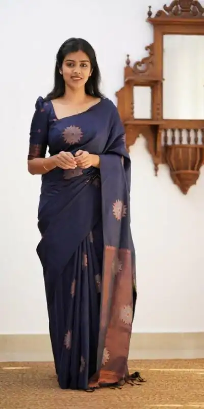 KP 5009 Navy Blue Soft Lichi Silk Saree Perfect for Wedding, Party, Pooja, Lohri, Reception . Special Price ₹1319. Delivery 4-6 Working Days. Shop | Bollywood Sarees, Creative Sarees, Designer Sarees, Embroidered Sarees, Ethnic Saree, Modern Digital sarees, Party Wear Sarees, Sarees