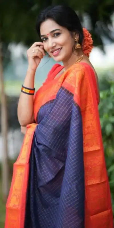 KP 3025 Navy Blue Soft Lichi Silk Saree Perfect for Wedding, Party, Baby Shower, Onam, Durga Puja . Available at ₹1449 only. Delivery 4-6 Working Days. | Bollywood Sarees, Creative Sarees, Designer Sarees, Embroidered Sarees, Ethnic Saree, Modern Digital sarees, Party Wear Sarees, Sarees