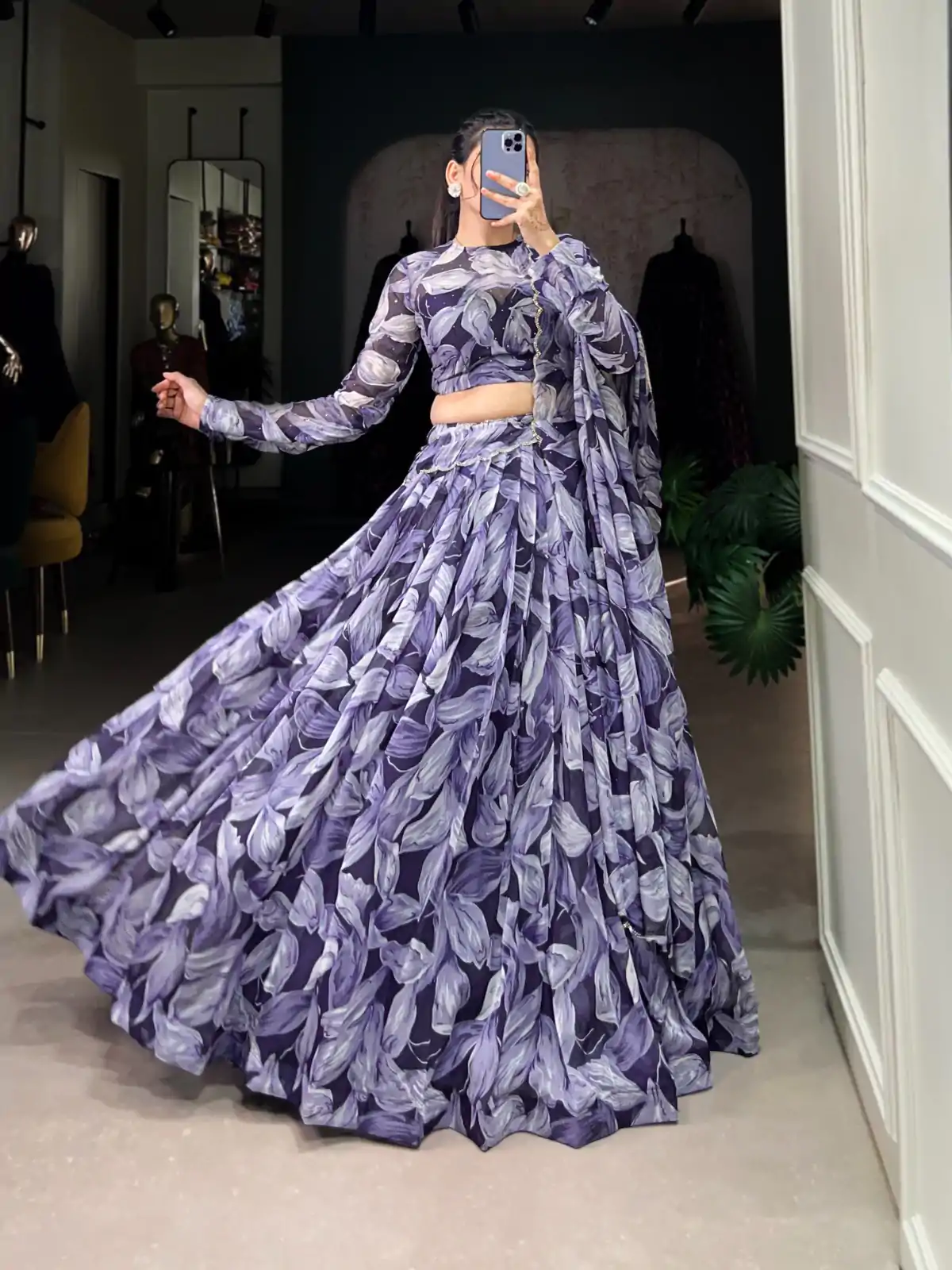 LNB 1027 Navy Blue Color Tabby Silk Lehenga Choli with Designer Work. Exclusive Offer ₹1999. Delivery 4-6 Working Days. Shop now. | Bollywood Lehenga, Creative Lehenga, Designer Lehenga, Embroidered Lehenga, Lehenga, Party Wear Lehenga