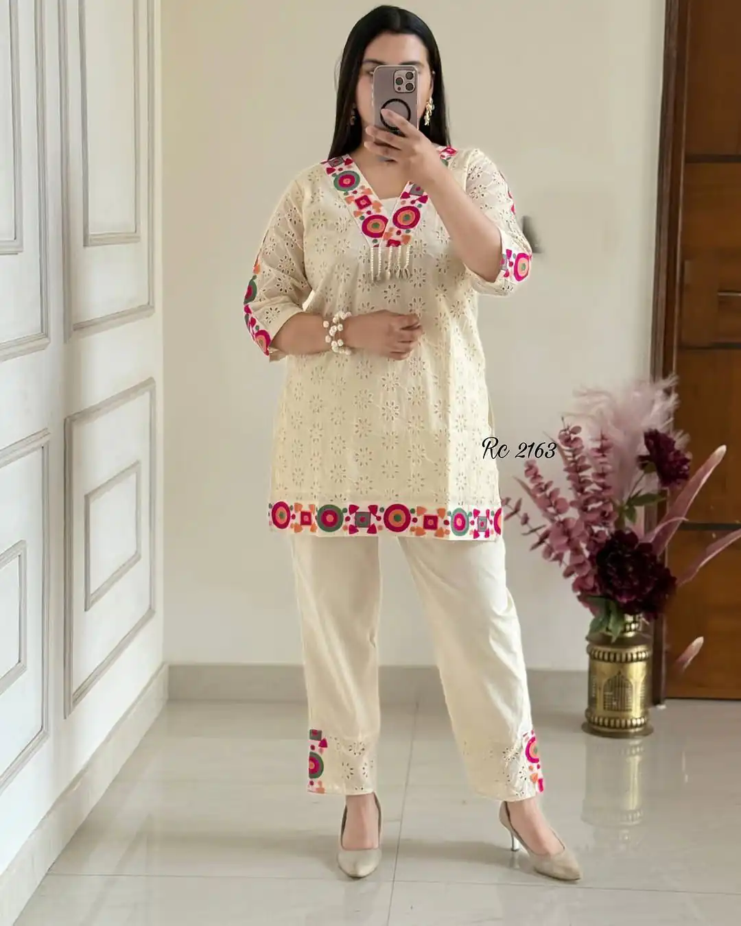 ZSR 3137 Off White Cotton With Embroidery Work & Thread Embroidery. Salwar Suit Introductory Price ₹1899. Delivery 4-6 Working Days. Shop now. | Jump Suits, Tops & Bottoms, Track Suits, Trendy Wear, Casual Suits, Creative suits, Designer Suits, Palazzo Suits, Party Wear Suits, Patiala Suits, Salwar suit, Straight Suits