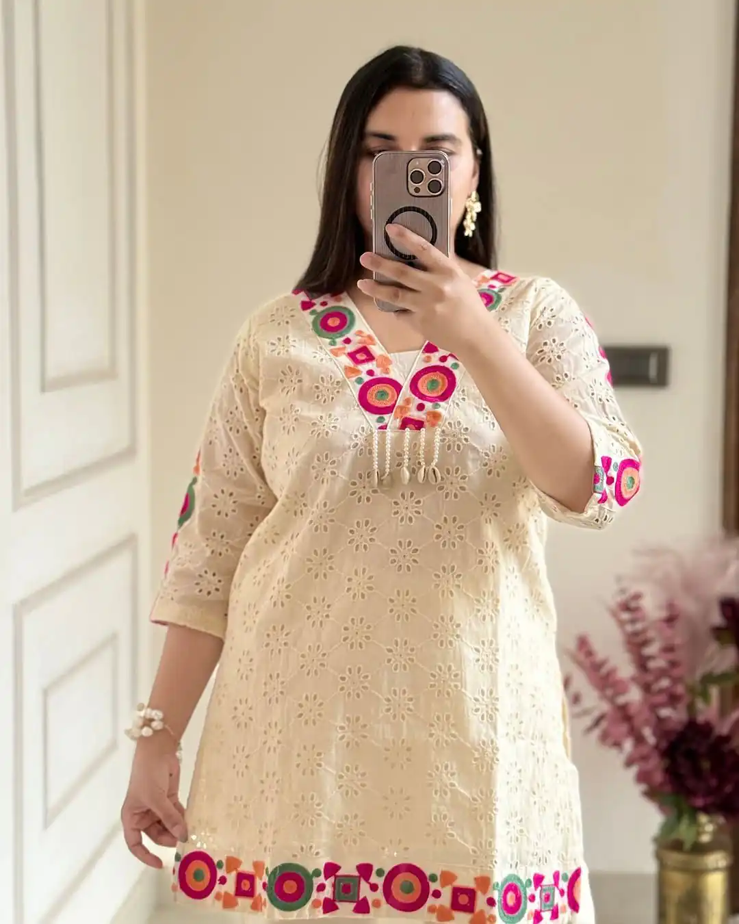 ZSR 3137 Off White Cotton With Embroidery Work & Thread Embroidery. Salwar Suit Introductory Price ₹1899. Delivery 4-6 Working Days. Shop now. | Jump Suits, Tops & Bottoms, Track Suits, Trendy Wear, Casual Suits, Creative suits, Designer Suits, Palazzo Suits, Party Wear Suits, Patiala Suits, Salwar suit, Straight Suits