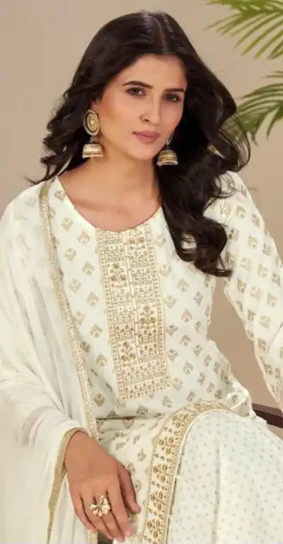 INLI Muskaan Off White in Rayon Lace Work & Embroidery Work Salwar Suit. Festive Deal ₹1949. Delivery 4-6 Working Days. Shop now. | Designer Suits, Jump Suits, Casual Suits, Creative suits, Palazzo Suits, Party Wear Suits, Patiala Suits, Salwar suit, Straight Suits