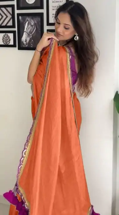SC 353 Orange Pure Erode Silk With Lace Work & Embroidery Work Saree . Affordable Price ₹1399. Delivery 4-6 Working Days. Shop now. | Bollywood Sarees, Creative Sarees, Designer Sarees, Embroidered Sarees, Ethnic Saree, Modern Digital sarees, Party Wear Sarees, Sarees