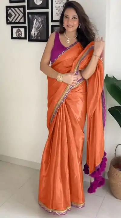 SC 353 Orange Pure Erode Silk With Lace Work & Embroidery Work Saree . Affordable Price ₹1399. Delivery 4-6 Working Days. Shop now. | Bollywood Sarees, Creative Sarees, Designer Sarees, Embroidered Sarees, Ethnic Saree, Modern Digital sarees, Party Wear Sarees, Sarees