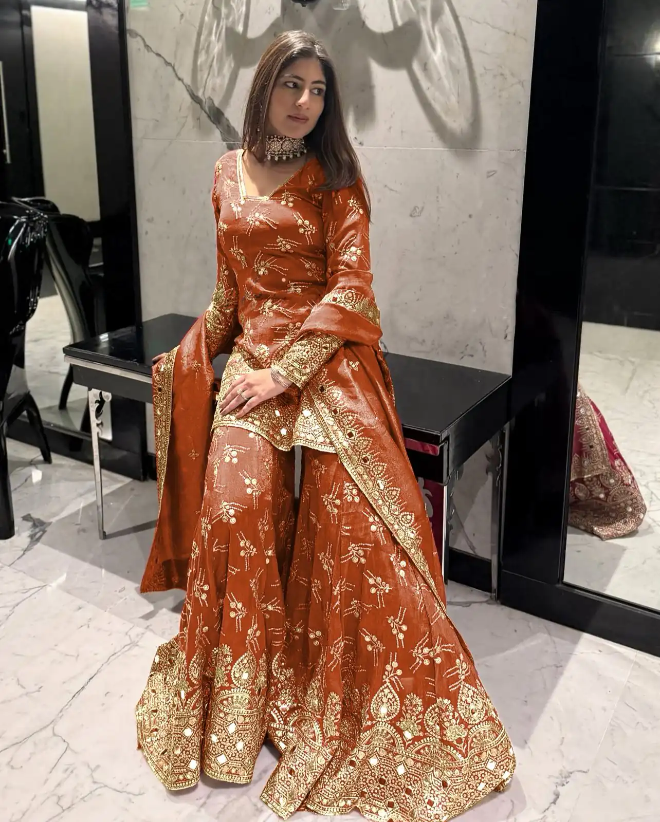 SR 1664 Orange Color Simmer with Embroidery Work Silk Salwar Suit . Wedding, Party, Festive, Events, Best Price ₹2599. Delivery 4-6 Working Days. Shop now. | Designer Suits, Jump Suits, Casual Suits, Creative suits, Palazzo Suits, Party Wear Suits, Patiala Suits, Salwar suit, Straight Suits
