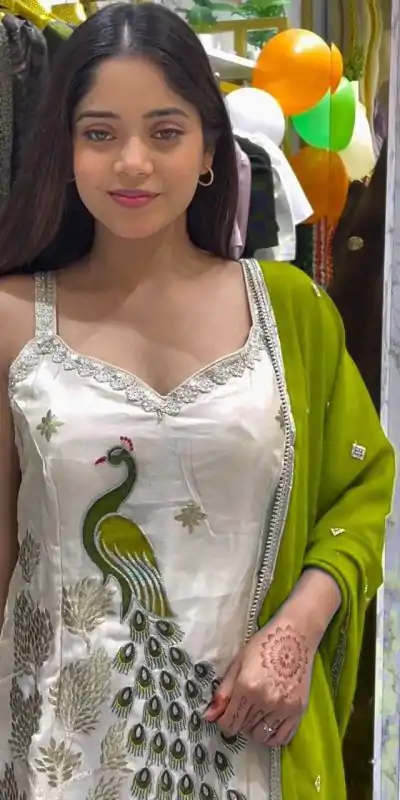 LG 1994 Parrot Green Color French Crape Embroidery Work Salwar Suit Casual, Wedding, Festive, Events . Expected Delivery  4-6 Working Days @1999/- only      | Designer Suits, Jump Suits, Casual Suits, Creative suits, Palazzo Suits, Party Wear Suits, Patiala Suits, Salwar suit, Straight Suits