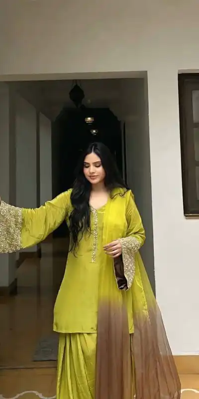 NSR 854 Parrot Green Natural Satin Silk Sequence Work with Lace Work & Embroidery Work Salwaar Suit Now at just ₹1799. Delivery 4-6 Working Days. Shop now. | Jump Suits, Casual Suits, Creative suits, Designer Suits, Palazzo Suits, Party Wear Suits, Patiala Suits, Salwar suit, Straight Suits