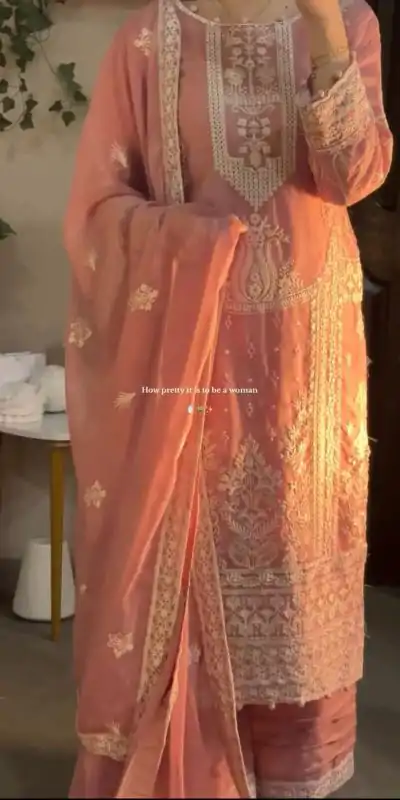 LG 2003 Peach Georgette Embroidery Work Salwar Suit in Wedding, Party, Festive, Events, . Exclusive Offer ₹2099. Delivery 4-6 Working Days. Shop now. | Jump Suits, Tops & Bottoms, Track Suits, Trendy Wear, Casual Suits, Creative suits, Designer Suits, Palazzo Suits, Party Wear Suits, Patiala Suits, Salwar suit, Straight Suits