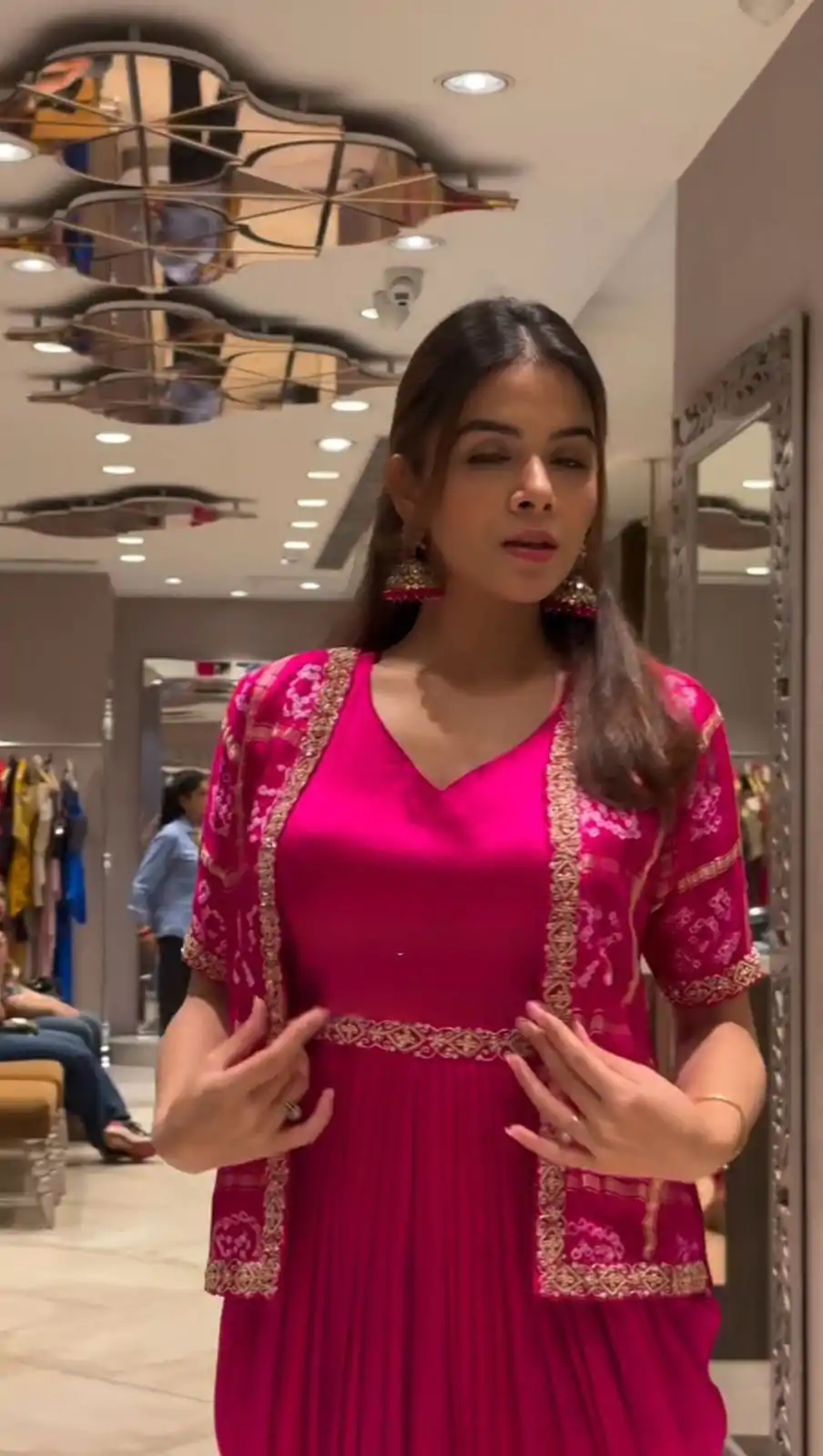 LG 2011 Pink Printed Chinon Dhoti Suit Perfect for Wedding, Party, Family Gatherings, Lohri, Durga Puja . Get it for ₹1799. Delivery 4-6 Working Days | Designer Suits, Jump Suits, Casual Suits, Creative suits, Palazzo Suits, Party Wear Suits, Patiala Suits, Salwar suit, Straight Suits