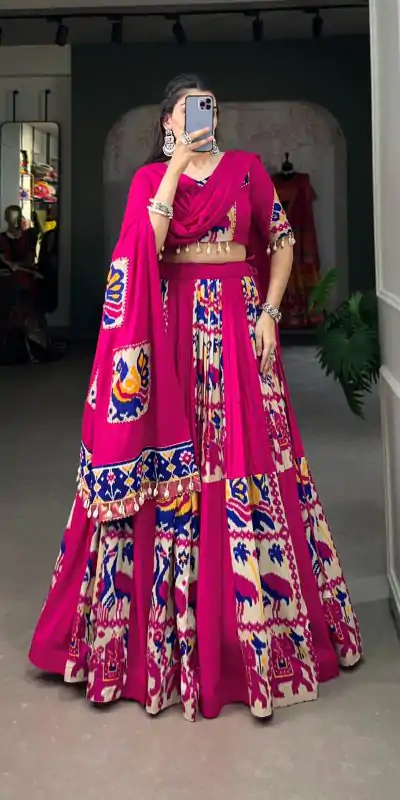 LNB 1611 Pink Color Rayon With Printed Silk Plain With Printed Lehenga Choli Wedding, Party, Festive, Events Etc. Delivery 4-6 Working Days Rs 3099 | Bollywood Lehenga, Creative Lehenga, Designer Lehenga, Embroidered Lehenga, Lehenga, Party Wear Lehenga