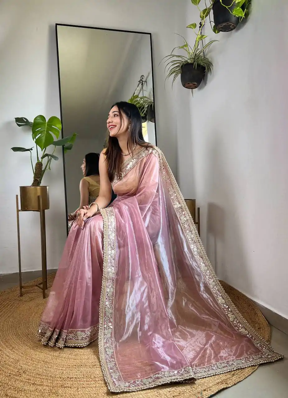 SC 239 Pink Georgette With Lace Work & Lace Border Saree . Wedding, Party, Festive, Events, Exclusive Offer ₹1599. Delivery 4-6 Working Days. Shop now. | Bollywood Sarees, Creative Sarees, Designer Sarees, Embroidered Sarees, Ethnic Saree, Modern Digital sarees, Party Wear Sarees, Sarees