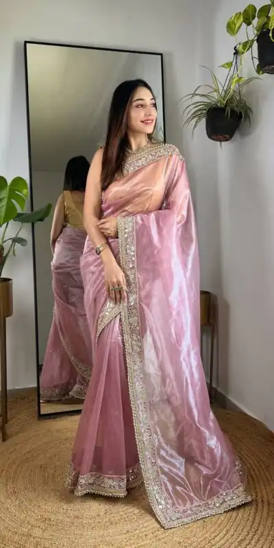SC 239 Pink Georgette With Lace Work & Lace Border Saree . Wedding, Party, Festive, Events, Exclusive Offer ₹1599. Delivery 4-6 Working Days. Shop now. | Bollywood Sarees, Creative Sarees, Designer Sarees, Embroidered Sarees, Ethnic Saree, Modern Digital sarees, Party Wear Sarees, Sarees