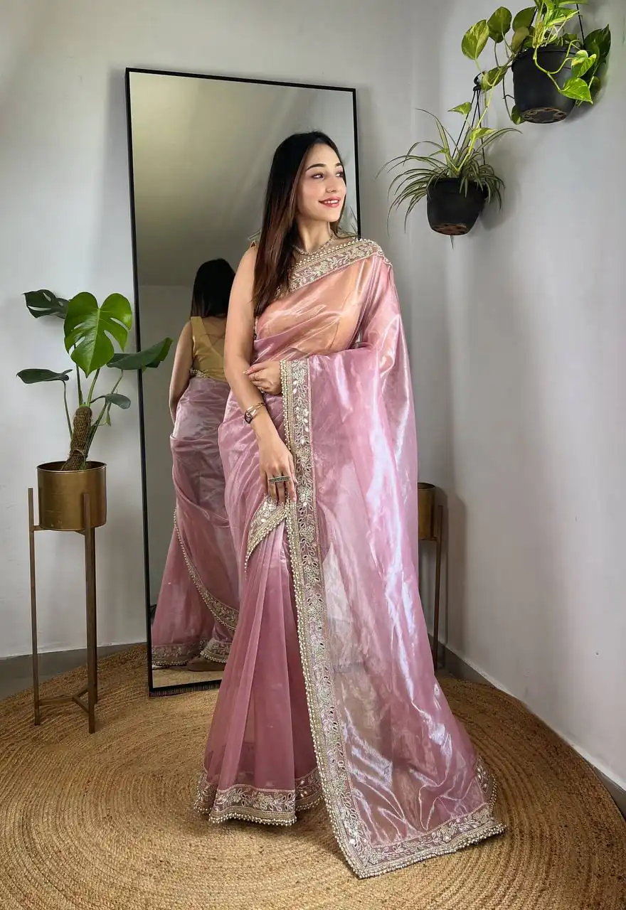 SC 239 Pink Georgette With Lace Work & Lace Border Saree . Wedding, Party, Festive, Events, Exclusive Offer ₹1599. Delivery 4-6 Working Days. Shop now. | Bollywood Sarees, Creative Sarees, Designer Sarees, Embroidered Sarees, Ethnic Saree, Modern Digital sarees, Party Wear Sarees, Sarees