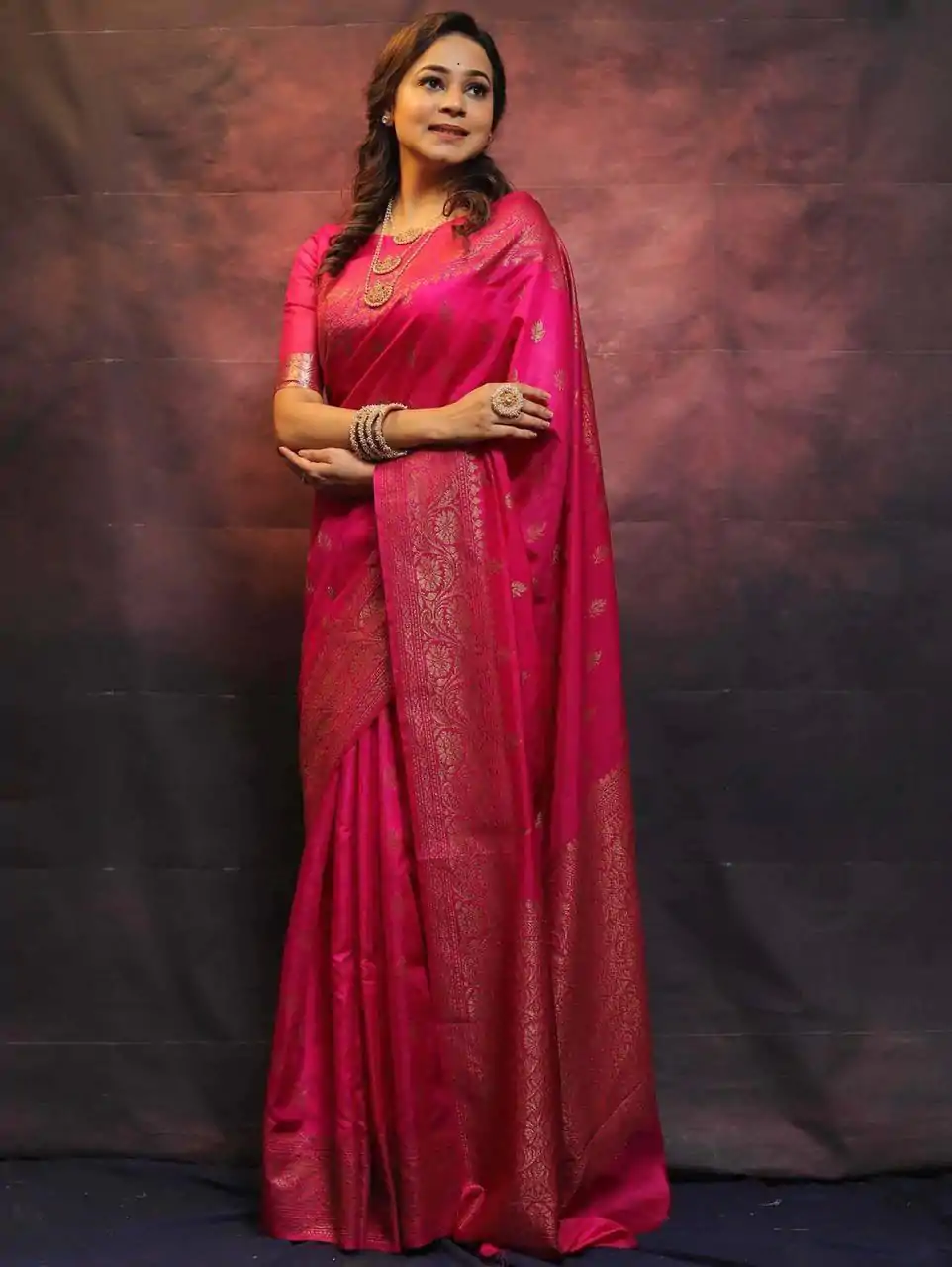 KP 6010 Pink Soft Lichi Silk Jacquard Saree Perfect for Wedding, Party, Traditional Day, Family Gatherings, Sangeet . Grab it for ₹1349. Delivery 4-6 W | Bollywood Sarees, Creative Sarees, Designer Sarees, Embroidered Sarees, Ethnic Saree, Modern Digital sarees, Party Wear Sarees, Sarees