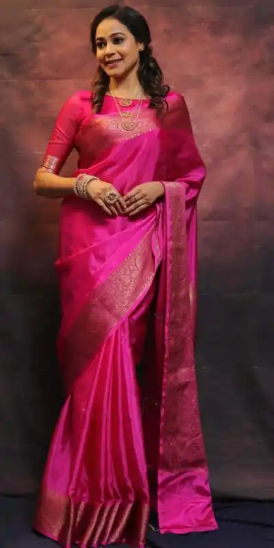 KP 6009 Pink Color Soft Lichi Silk With Lace Border & Lace Work. Now Saree at just ₹1349. Delivery 4-6 Working Days. Shop now. | Bollywood Sarees, Creative Sarees, Designer Sarees, Embroidered Sarees, Ethnic Saree, Modern Digital sarees, Party Wear Sarees, Sarees