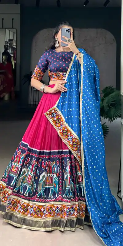 LNB 1726 Pink Tasar Silk With Gamth Work & Mirror Work Lehenga Choli . Festive Deal ₹2999. Delivery 4-6 Working Days. Shop now. | Bollywood Lehenga, Creative Lehenga, Designer Lehenga, Embroidered Lehenga, Lehenga, Party Wear Lehenga